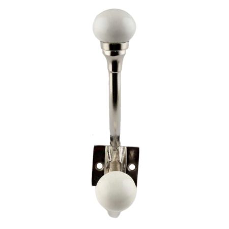 Solid Cream Ceramic Iron Hooks